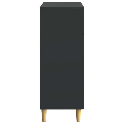 vidaXL Sideboard with Drawer Black 66 x 34.5 x 90 cm Engineered Wood