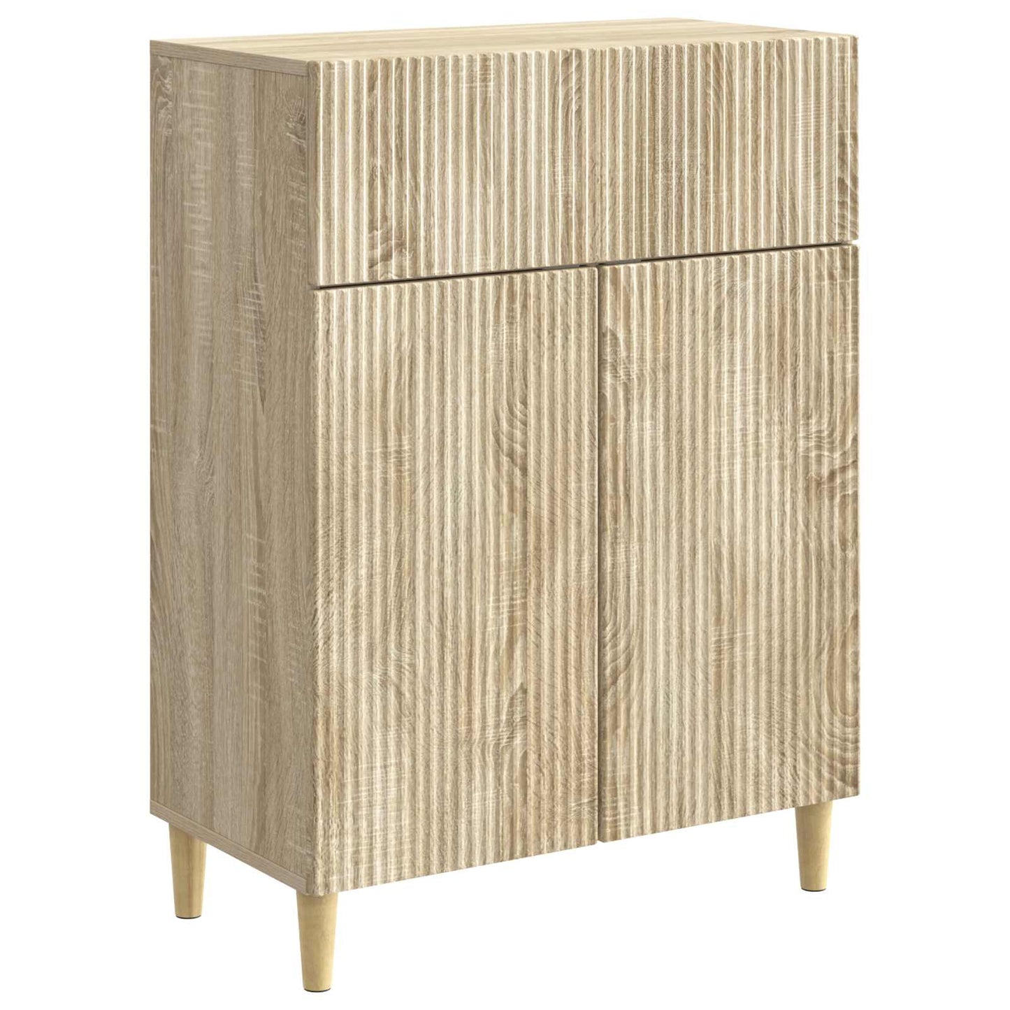 vidaXL Sideboard Sonoma Oak 66 x 34.5 x 90 cm Engineered Wood