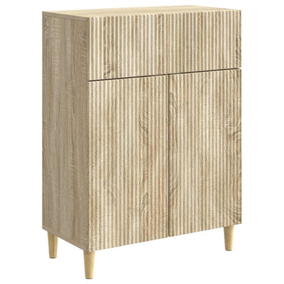 vidaXL Sideboard Sonoma Oak 66 x 34.5 x 90 cm Engineered Wood