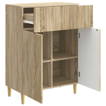 vidaXL Sideboard Sonoma Oak 66 x 34.5 x 90 cm Engineered Wood