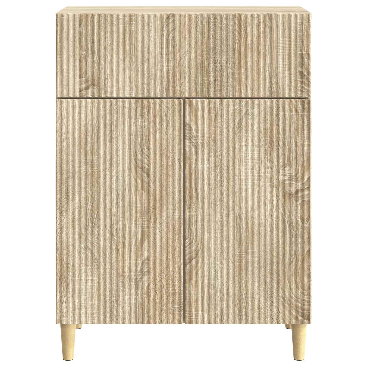 vidaXL Sideboard Sonoma Oak 66 x 34.5 x 90 cm Engineered Wood