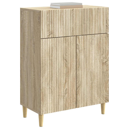 vidaXL Sideboard Sonoma Oak 66 x 34.5 x 90 cm Engineered Wood