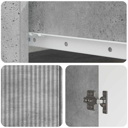 vidaXL Sideboard Concrete Grey 66 x 34.5 x 90 cm Engineered Wood