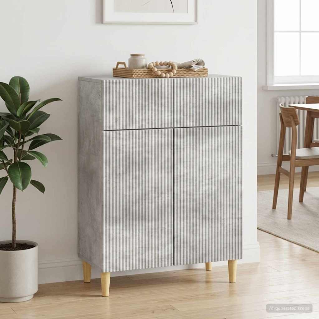 vidaXL Sideboard Concrete Grey 66 x 34.5 x 90 cm Engineered Wood