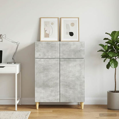 vidaXL Sideboard Concrete Grey 66 x 34.5 x 90 cm Engineered Wood