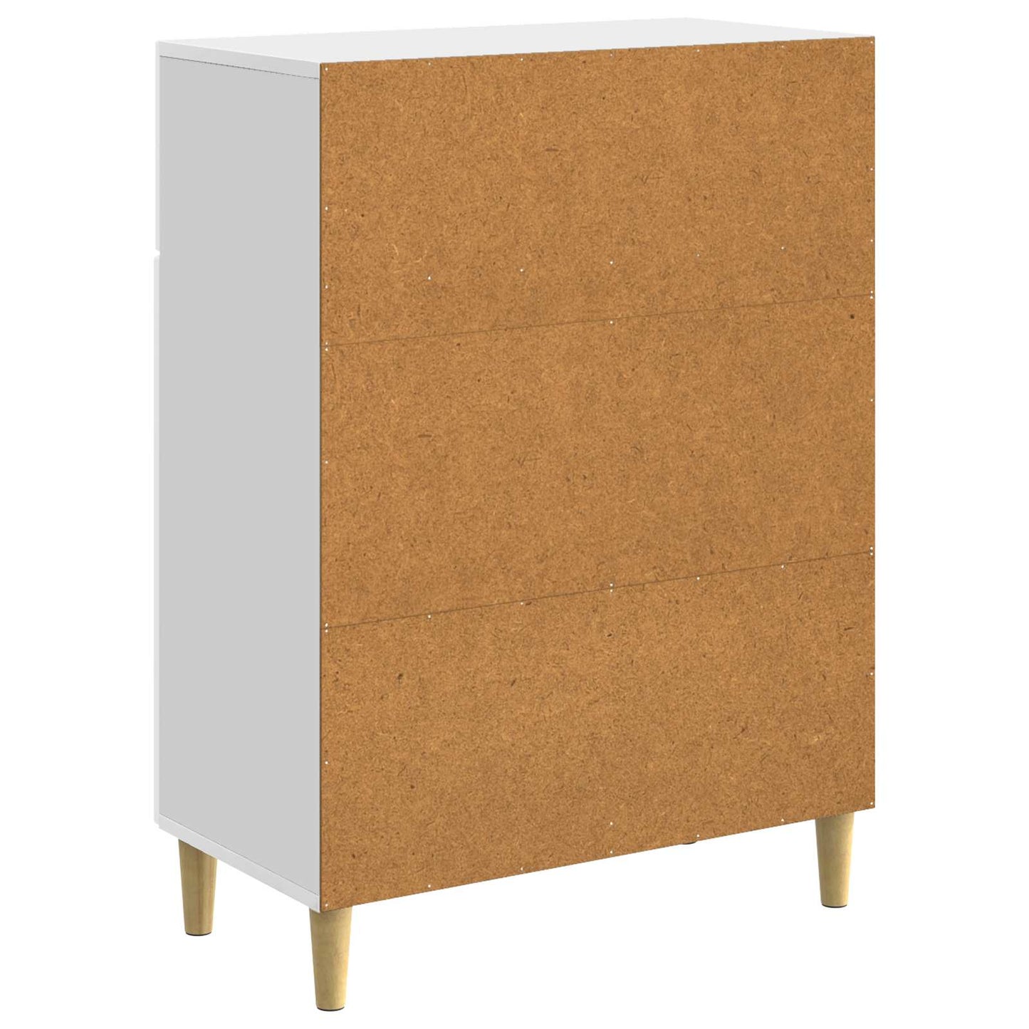 vidaXL Sideboard High Gloss White 66 x 34.5 x 90 cm Engineered Wood