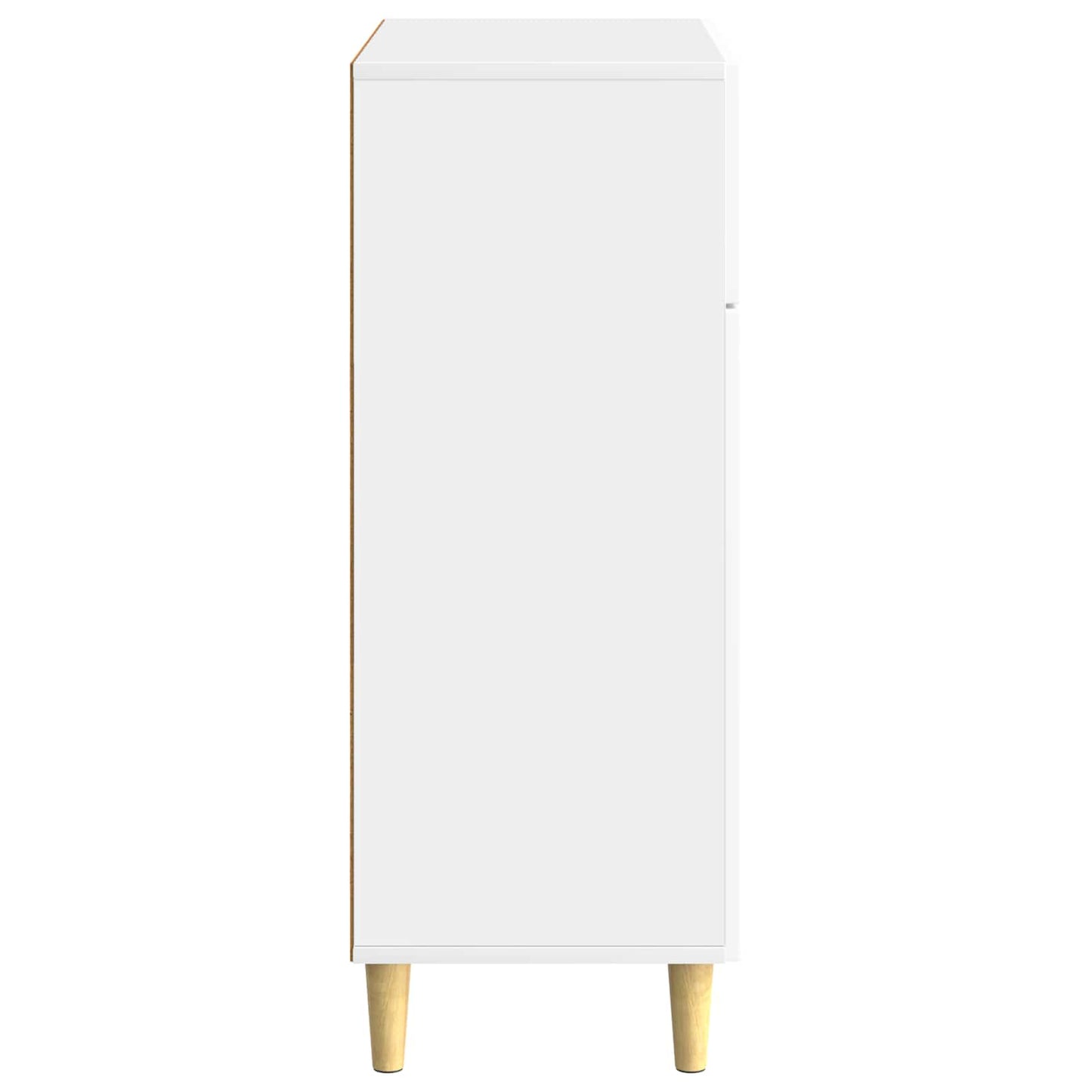 vidaXL Sideboard High Gloss White 66 x 34.5 x 90 cm Engineered Wood