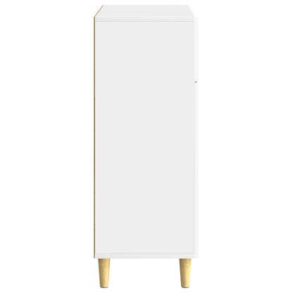 vidaXL Sideboard High Gloss White 66 x 34.5 x 90 cm Engineered Wood