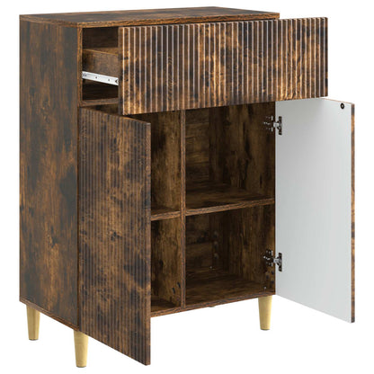 vidaXL Sideboard Smoked Oak 66 x 34.5 x 90 cm Engineered Wood