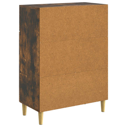 vidaXL Sideboard Smoked Oak 66 x 34.5 x 90 cm Engineered Wood