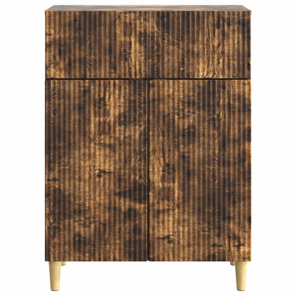 vidaXL Sideboard Smoked Oak 66 x 34.5 x 90 cm Engineered Wood