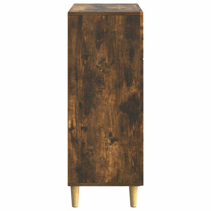 vidaXL Sideboard Smoked Oak 66 x 34.5 x 90 cm Engineered Wood