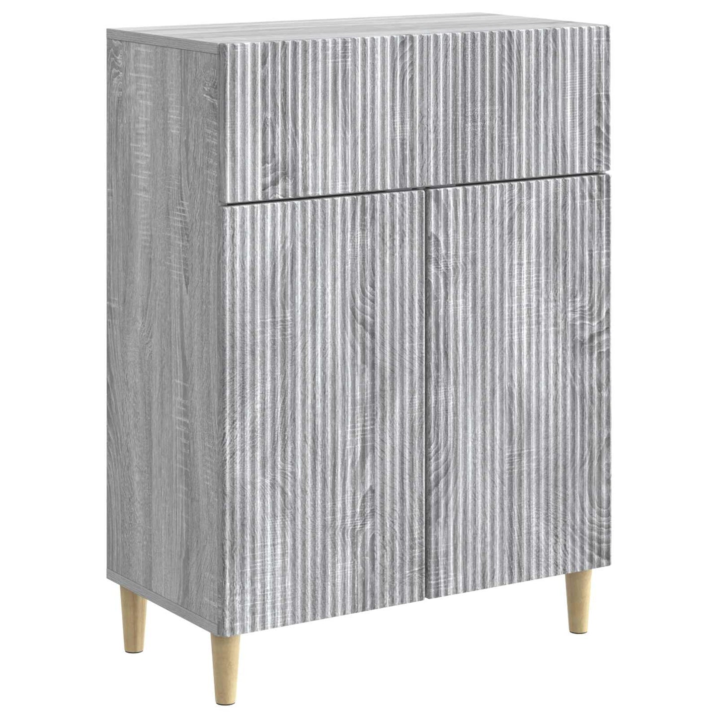 vidaXL Sideboard Grey Sonoma 66 x 34.5 x 90 cm Engineered Wood