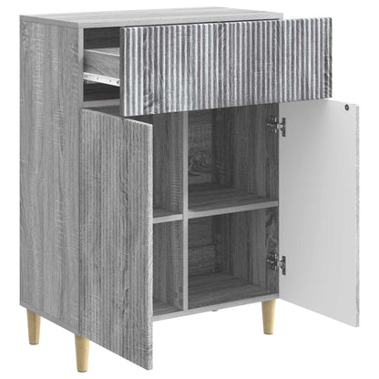 vidaXL Sideboard Grey Sonoma 66 x 34.5 x 90 cm Engineered Wood