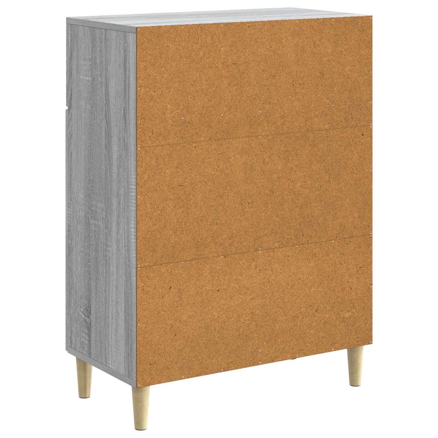 vidaXL Sideboard Grey Sonoma 66 x 34.5 x 90 cm Engineered Wood