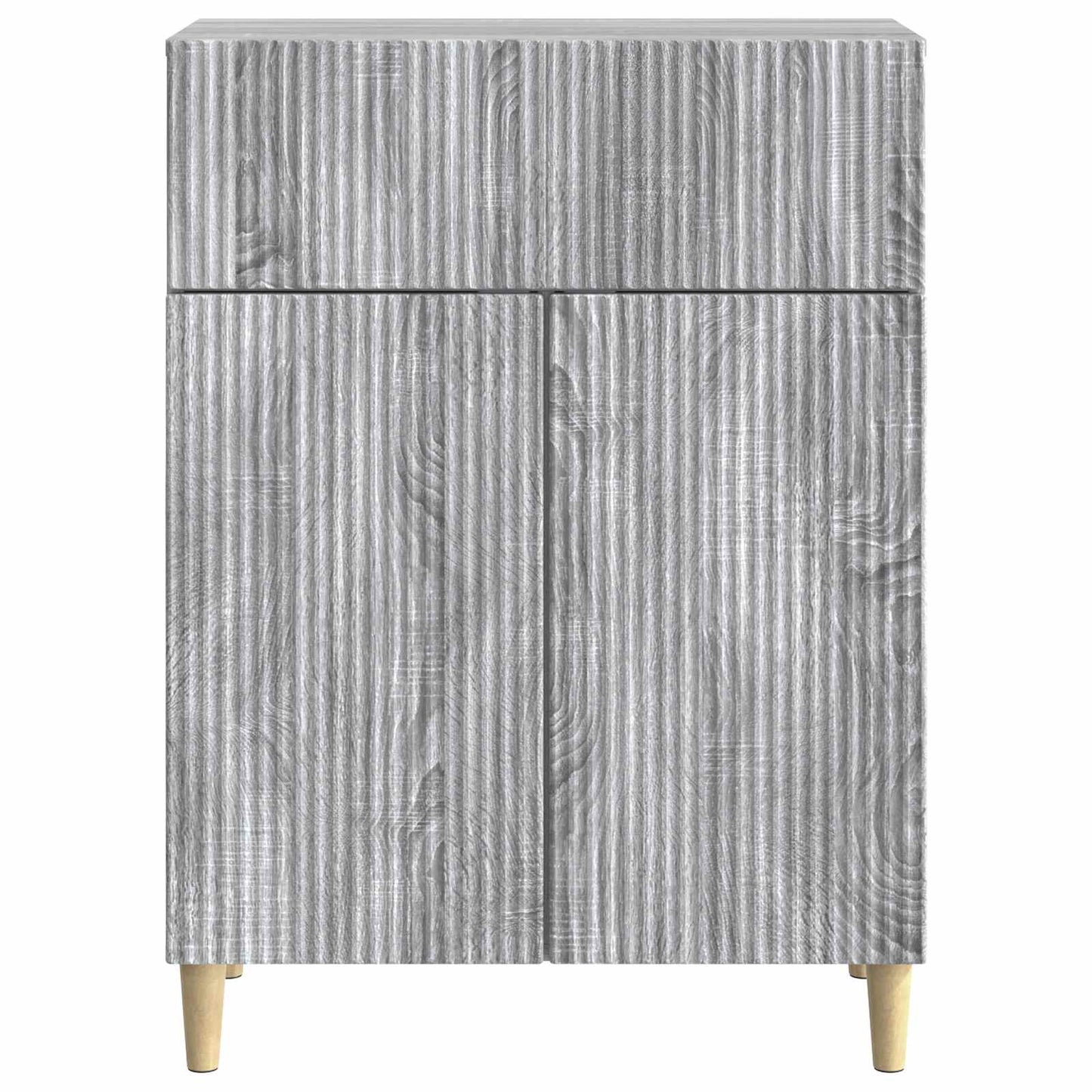 vidaXL Sideboard Grey Sonoma 66 x 34.5 x 90 cm Engineered Wood
