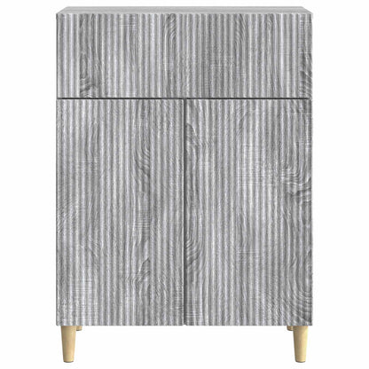 vidaXL Sideboard Grey Sonoma 66 x 34.5 x 90 cm Engineered Wood