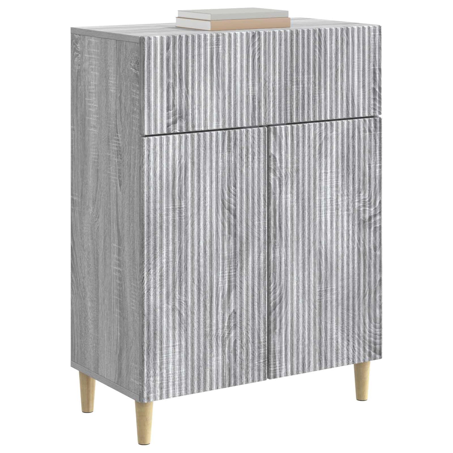 vidaXL Sideboard Grey Sonoma 66 x 34.5 x 90 cm Engineered Wood