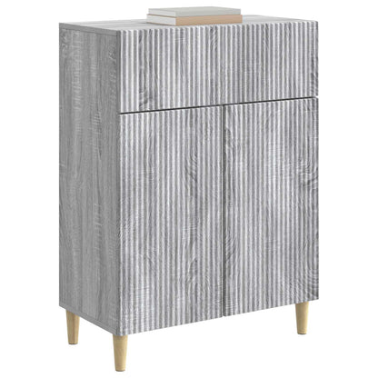 vidaXL Sideboard Grey Sonoma 66 x 34.5 x 90 cm Engineered Wood