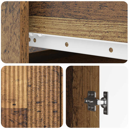 vidaXL Sideboard Old Wood 66 x 34.5 x 90 cm Engineered Wood