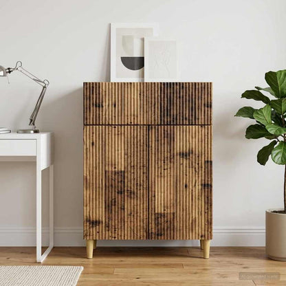 vidaXL Sideboard Old Wood 66 x 34.5 x 90 cm Engineered Wood