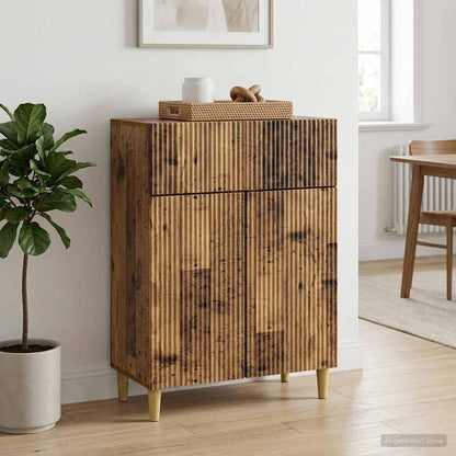 vidaXL Sideboard Old Wood 66 x 34.5 x 90 cm Engineered Wood
