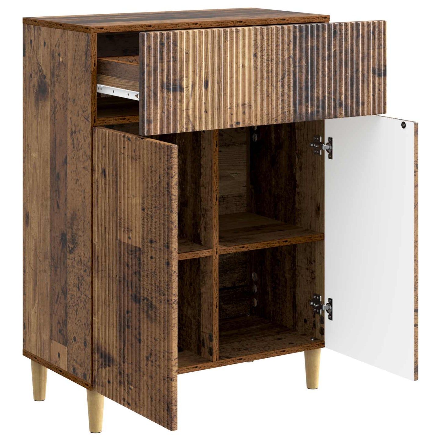 vidaXL Sideboard Old Wood 66 x 34.5 x 90 cm Engineered Wood