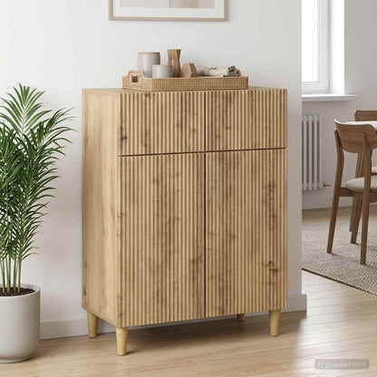 vidaXL Sideboard Artisan Oak 66 x 34.5 x 90 cm Engineered Wood