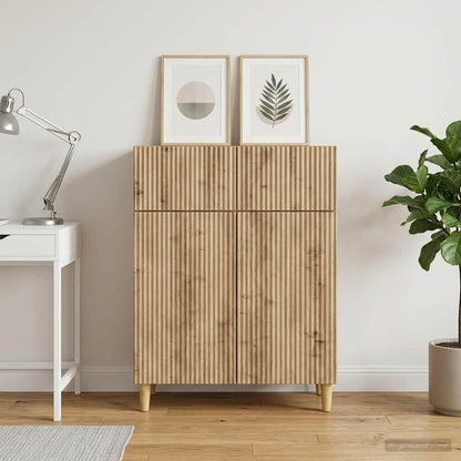 vidaXL Sideboard Artisan Oak 66 x 34.5 x 90 cm Engineered Wood