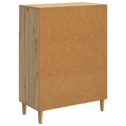 vidaXL Sideboard Artisan Oak 66 x 34.5 x 90 cm Engineered Wood