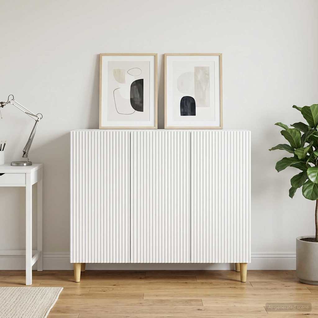 vidaXL Sideboard White 89 x 34.5 x 80 cm Engineered Wood