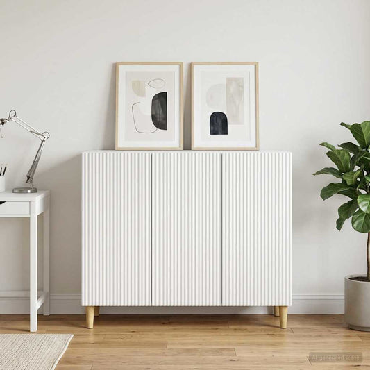 vidaXL Sideboard White 89 x 34.5 x 80 cm Engineered Wood