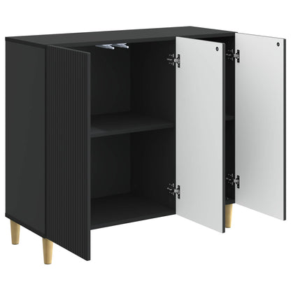 vidaXL Sideboard Black 89 x 34.5 x 80 cm Engineered Wood