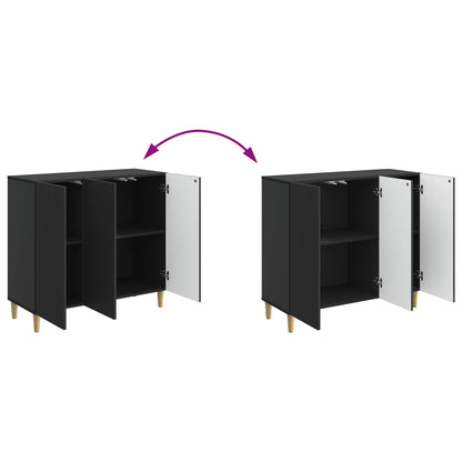 vidaXL Sideboard Black 89 x 34.5 x 80 cm Engineered Wood