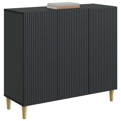 vidaXL Sideboard Black 89 x 34.5 x 80 cm Engineered Wood