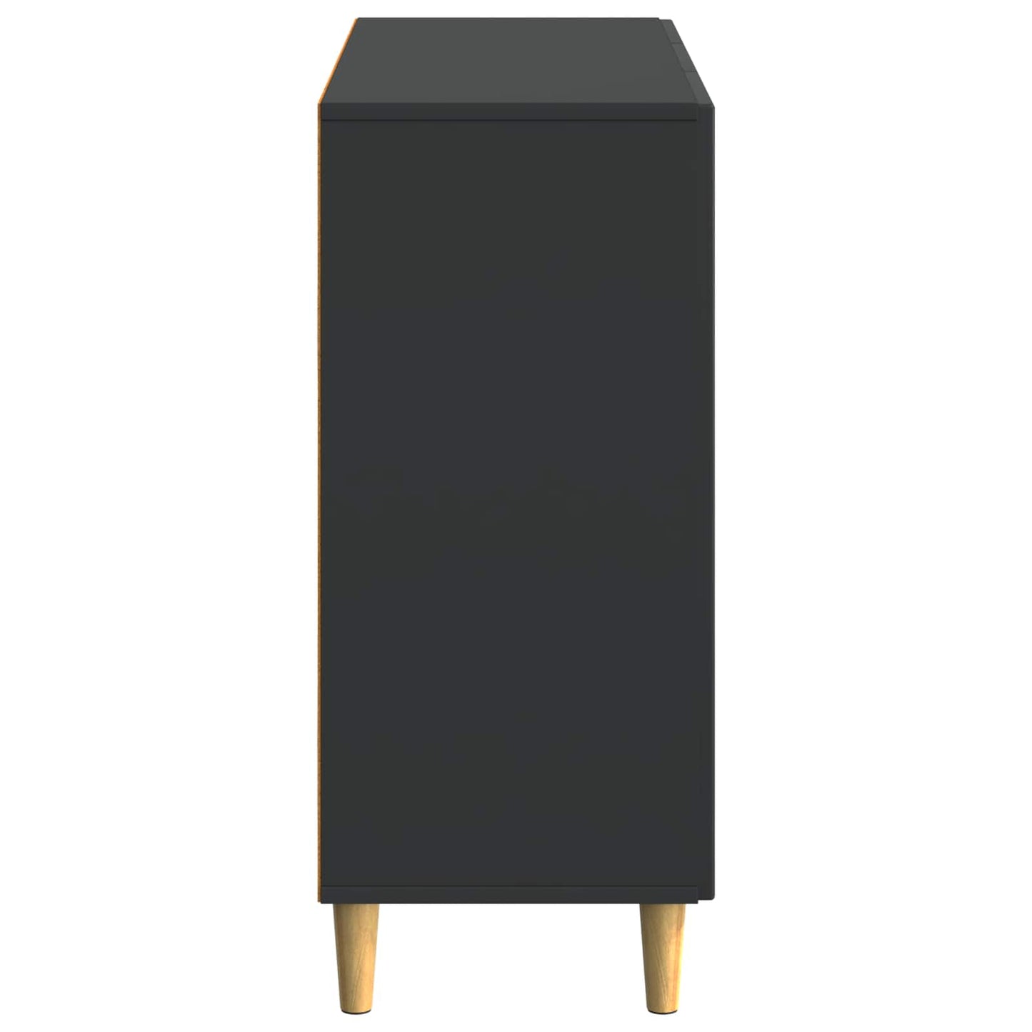vidaXL Sideboard Black 89 x 34.5 x 80 cm Engineered Wood