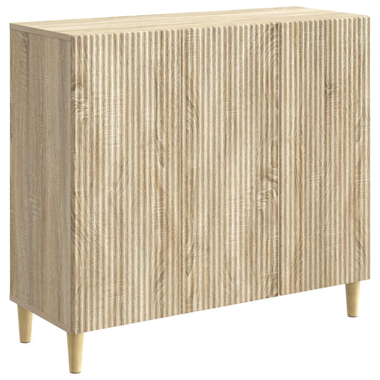 vidaXL Sideboard Sonoma Oak 89 x 34.5 x 80 cm Engineered Wood