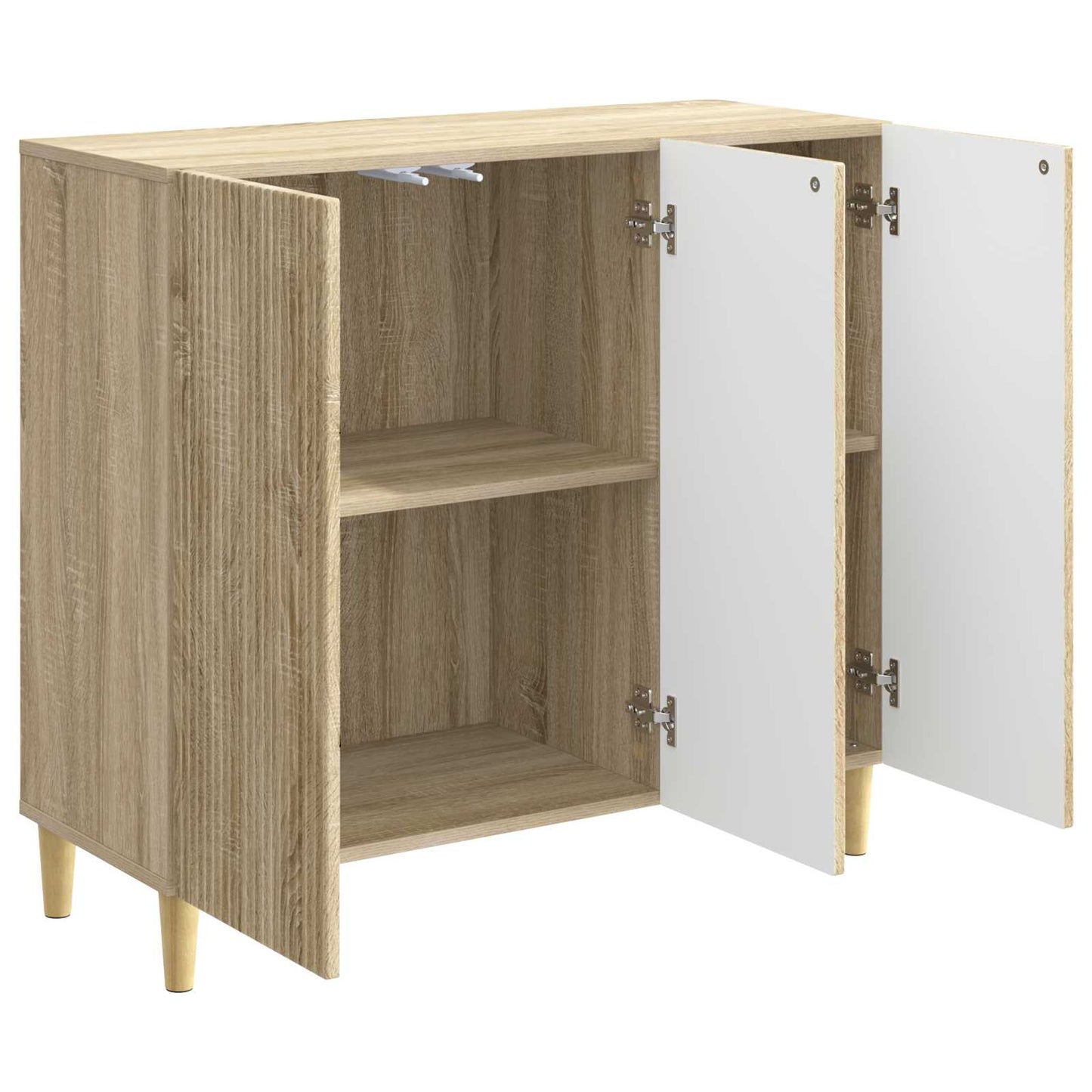 vidaXL Sideboard Sonoma Oak 89 x 34.5 x 80 cm Engineered Wood