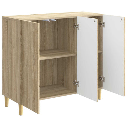 vidaXL Sideboard Sonoma Oak 89 x 34.5 x 80 cm Engineered Wood
