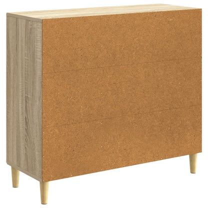 vidaXL Sideboard Sonoma Oak 89 x 34.5 x 80 cm Engineered Wood