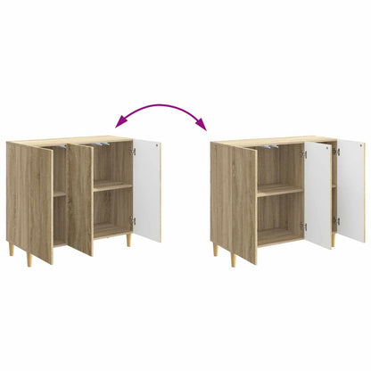 vidaXL Sideboard Sonoma Oak 89 x 34.5 x 80 cm Engineered Wood