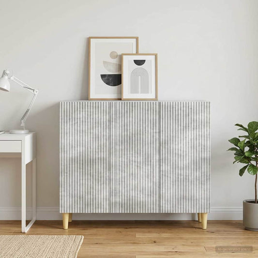 vidaXL Sideboard Concrete Grey 89 x 34.5 x 80 cm Engineered Wood