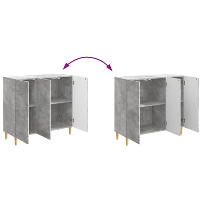 vidaXL Sideboard Concrete Grey 89 x 34.5 x 80 cm Engineered Wood