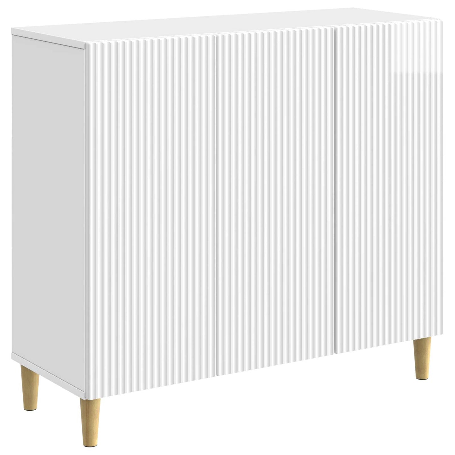 vidaXL Sideboard High Gloss White 89 x 34.5 x 80 cm Engineered Wood