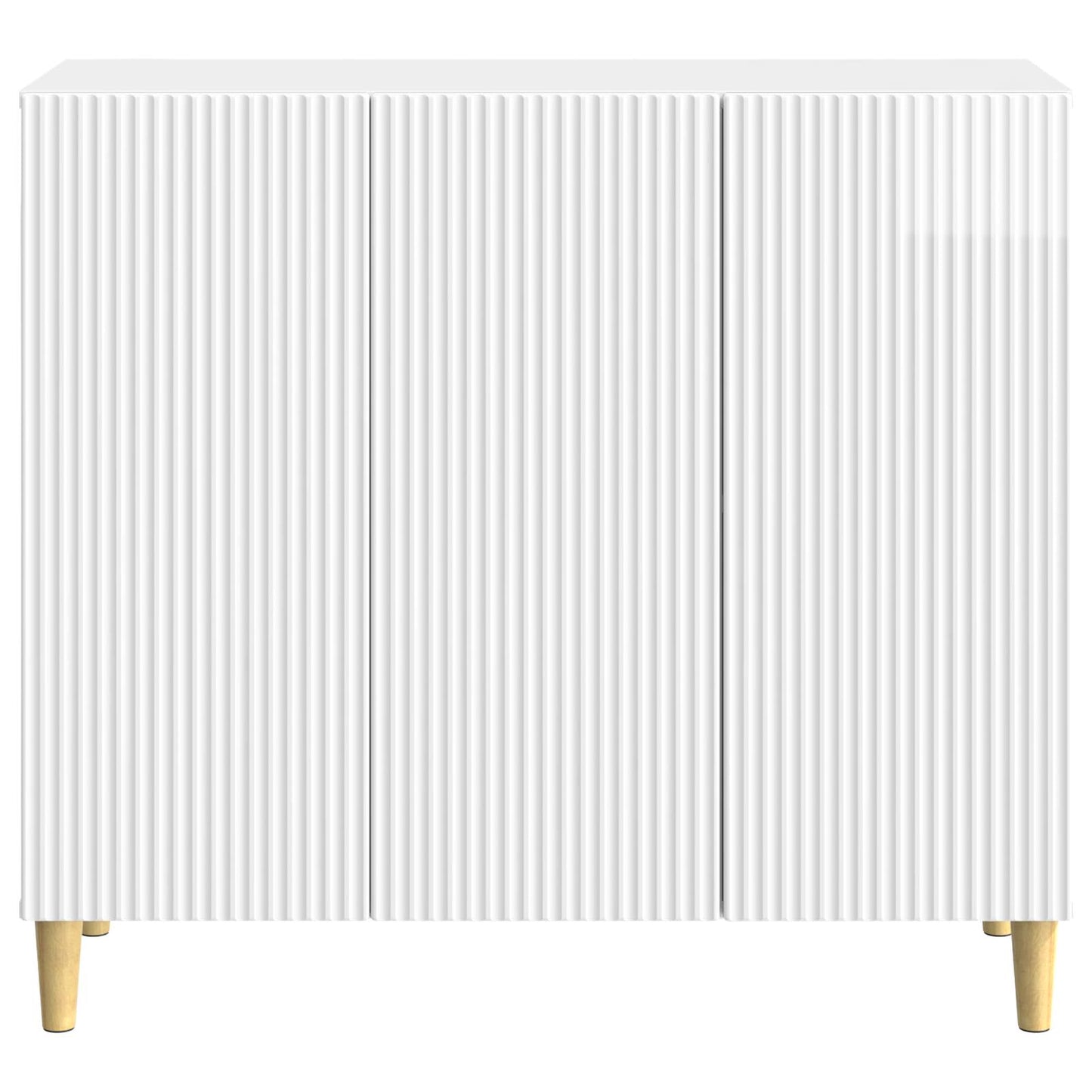 vidaXL Sideboard High Gloss White 89 x 34.5 x 80 cm Engineered Wood