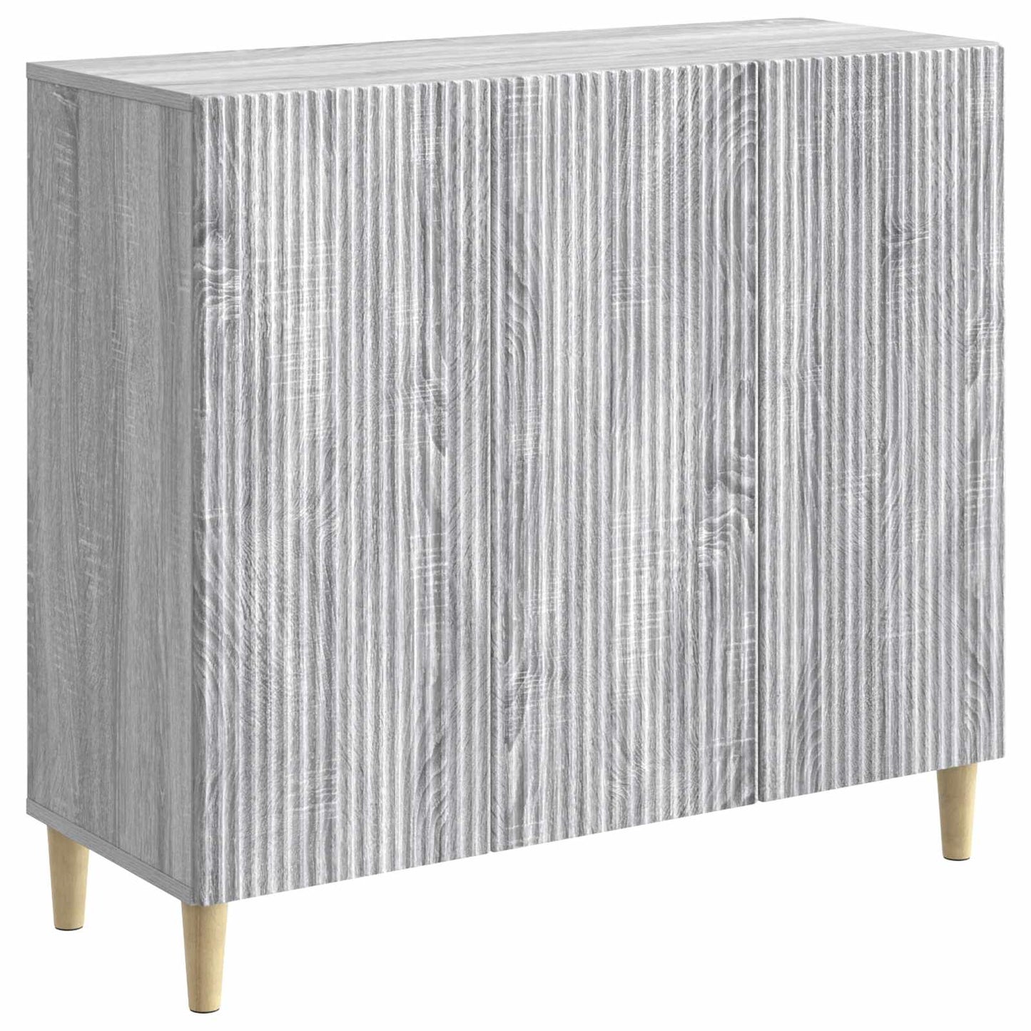 vidaXL Sideboard Grey Sonoma 89 x 34.5 x 80 cm Engineered Wood