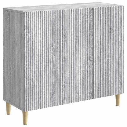 vidaXL Sideboard Grey Sonoma 89 x 34.5 x 80 cm Engineered Wood
