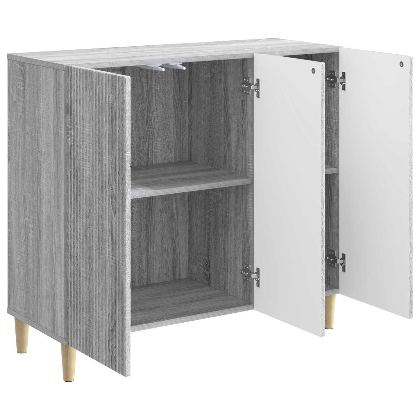 vidaXL Sideboard Grey Sonoma 89 x 34.5 x 80 cm Engineered Wood
