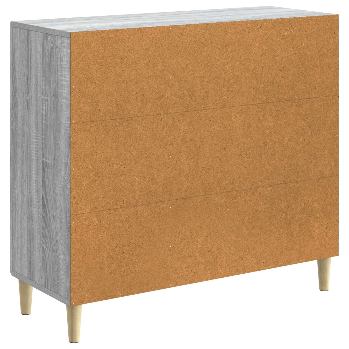 vidaXL Sideboard Grey Sonoma 89 x 34.5 x 80 cm Engineered Wood