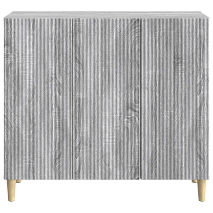 vidaXL Sideboard Grey Sonoma 89 x 34.5 x 80 cm Engineered Wood